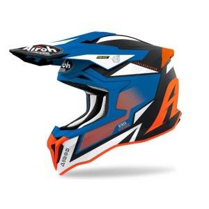 Casco Airoh Strycker Orange/Blue Matt