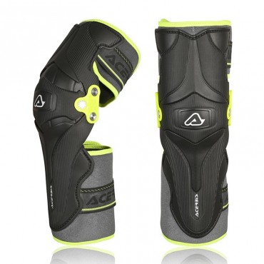 Ginocchiere Acerbis X-Strong knee guards Nero/Giallo Fluo 0016810.318