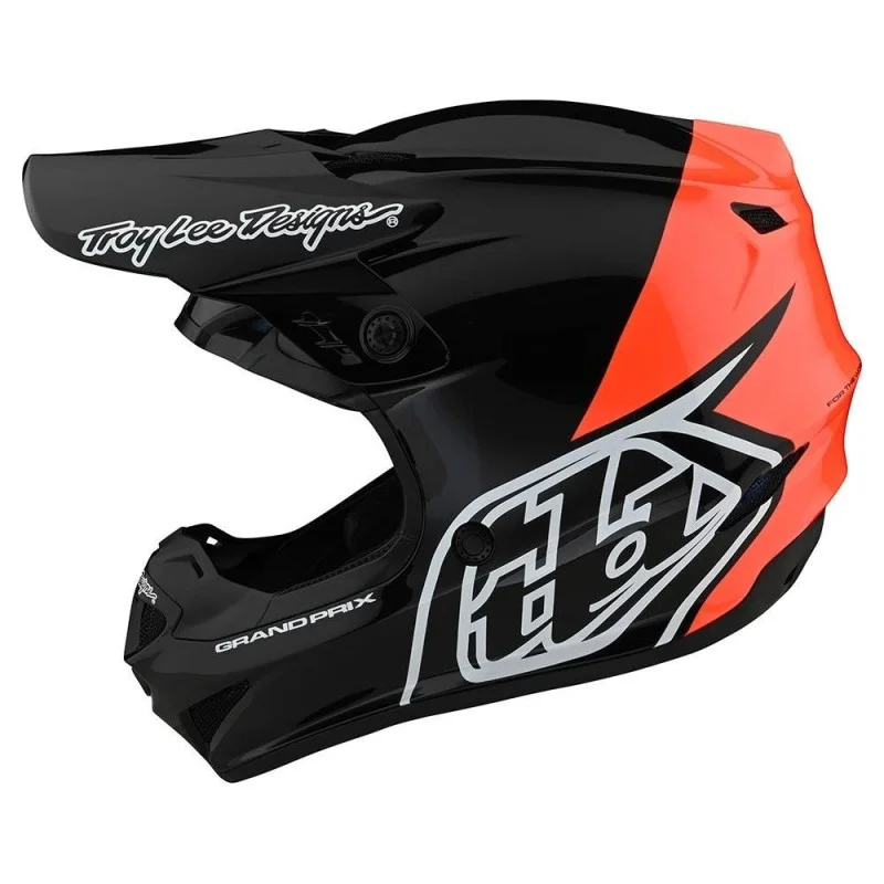 Helm Troy lee Designs GP Block schwarz/orange