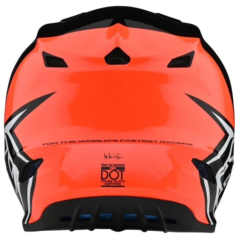 Helm Troy lee Designs GP Block schwarz/orange