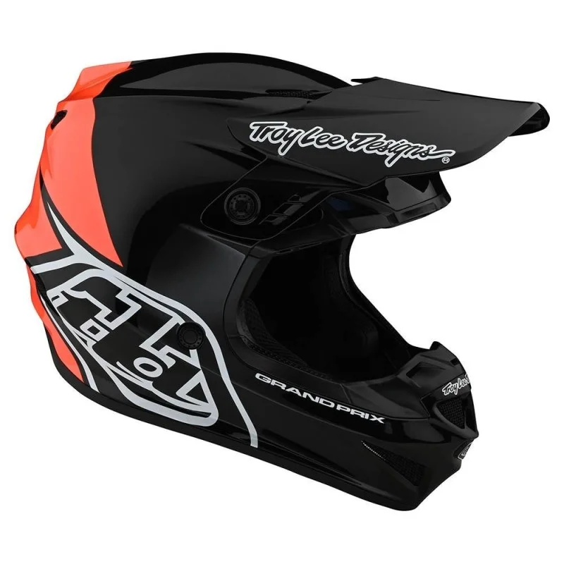 Helm Troy lee Designs GP Block schwarz/orange