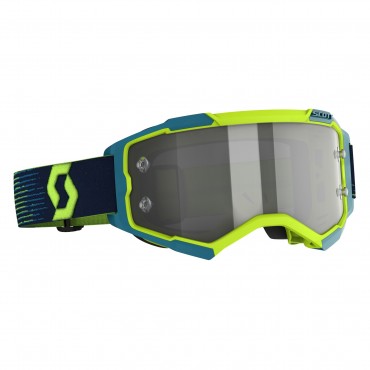 Scott Goggle Fury LS with light sensitive lens Fluo yellow-blue 2728276361327 Scott Motocross Goggles