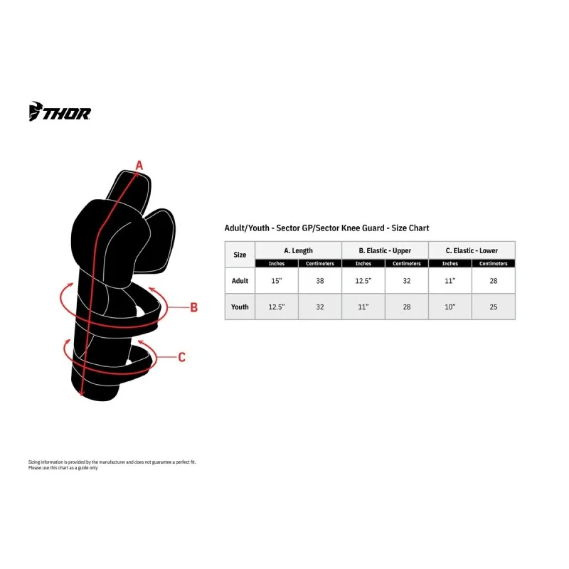 Ginocchiere bambino Thor sector gp 27040430 Thor Kids Motocross Protection