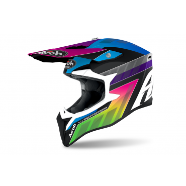Helmet Airoh Wraap Mood Youth Prism Matt WRPRI54Y Airoh  Kids Motocross Helmets