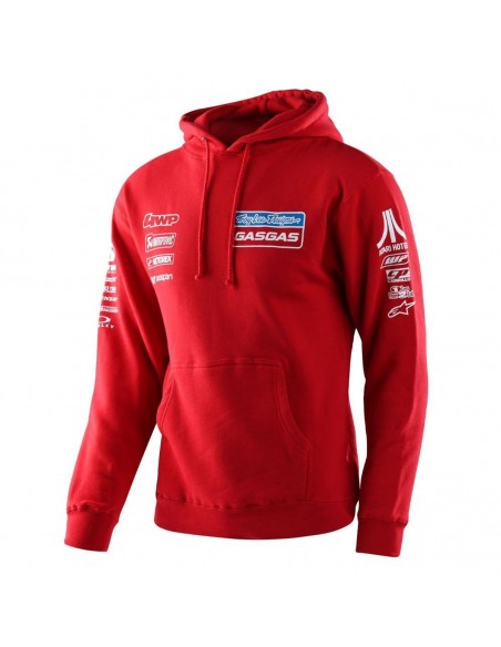 TLD GasGas Team Pullover Hoodie Red 73131800 Troy lee Designs hoodies-sweaters-Jacket-Pants