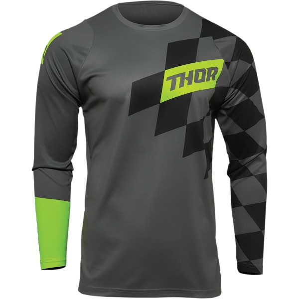 Jersey Thor Sector Gray Fluo Yellow 2022 2910641G Thor Combo Jersey & Pant Motocross/Enduro