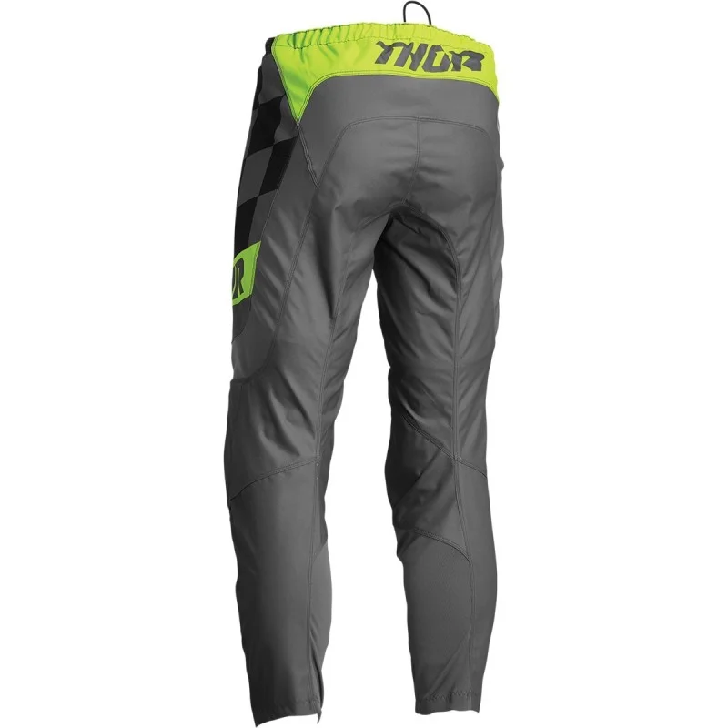 Pantalon Cross Youth Thor Sector Gray Fluo jaune