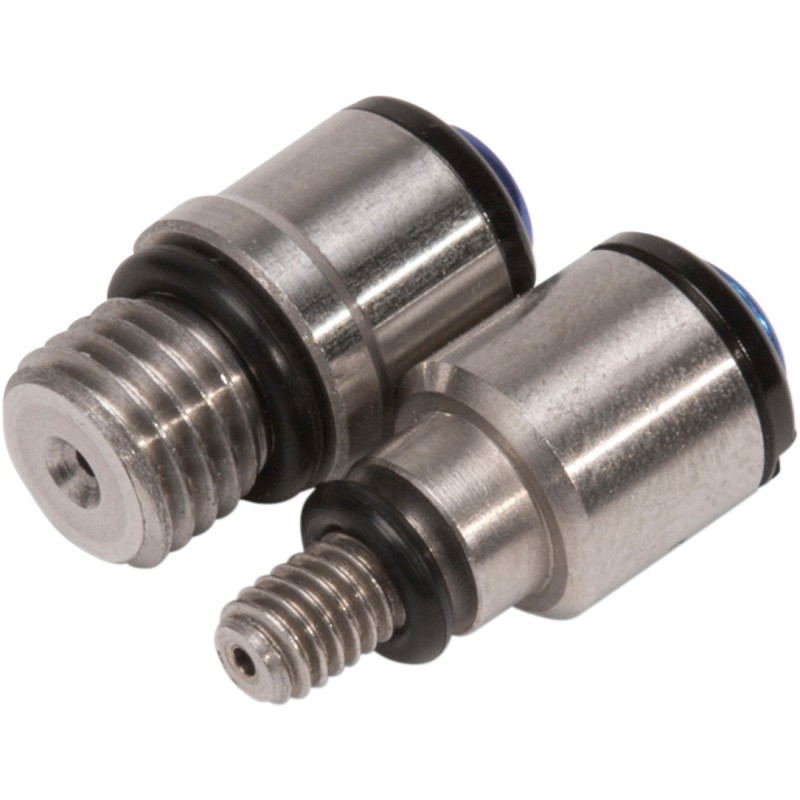 BLEEDER SET MICRO M4 X 0.7/M8 X 1.0 STAINLESS STEEL SILVER