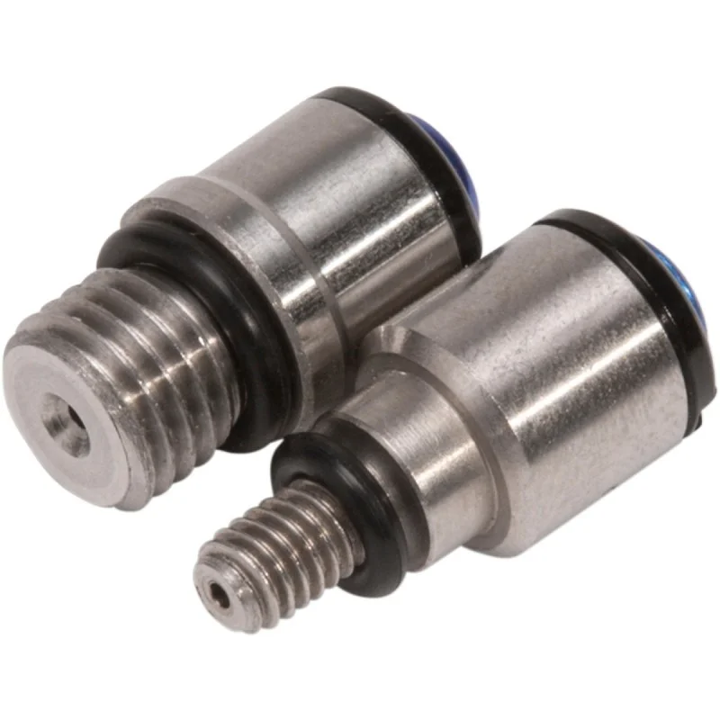 BLEEDER SET MICRO M4 X 0.7/M8 X 1.0 STAINLESS STEEL SILVER