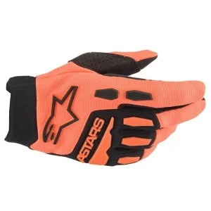 Guanti Alpinestars Full Bore Neri/Arancioni Fluo