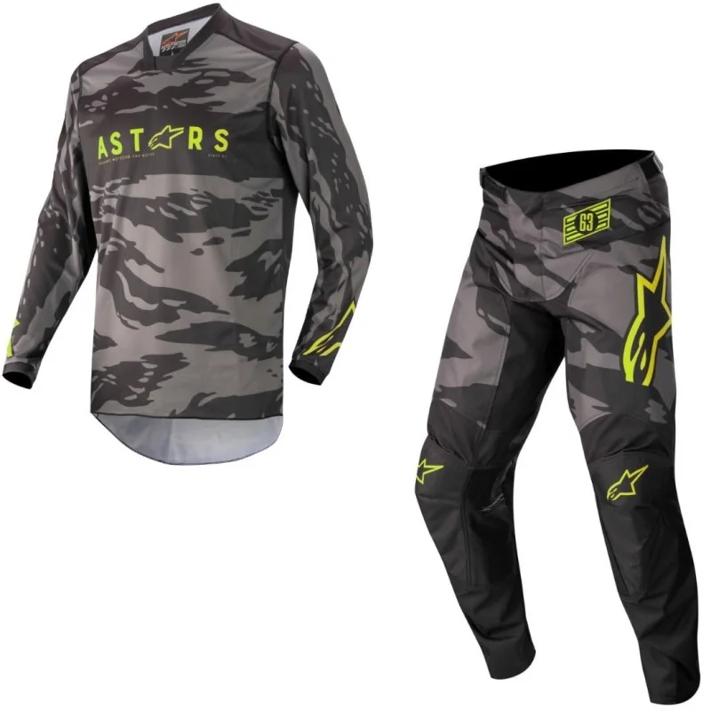 Gear Set Alpinestars Racer Tactical Camo black yellow Fluo 2022 3721222-1154+3761222-1154 Alpinestars Combo Jersey & Pant Mot...