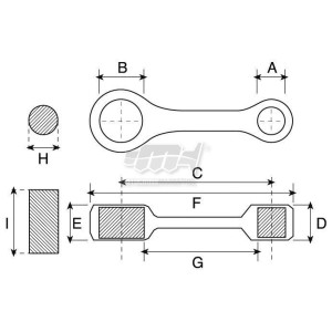 Pleuel Prox Husqvarna CR/WR/WRE/SM 125 1997-2013