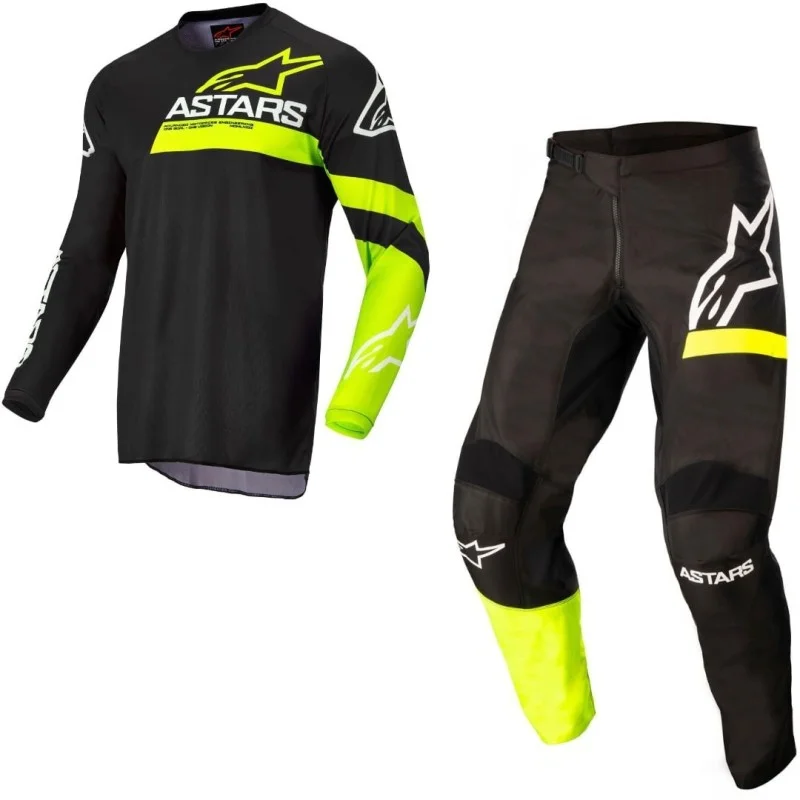 Gear Set Alpinestars Racer Chaser Youth black/Fluo yellow 2022 3742422-155+3772422-155 Alpinestars Kids Clothing Motocross Gear