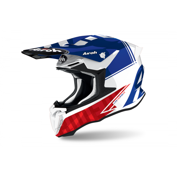 Helmet Airoh Twist 2.0 Tech blue Gloss TW2T18 Airoh  Motocross Helmets
