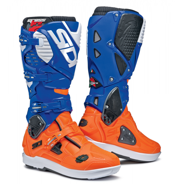Boots Cross - Enduro Sidi Crossfire 3 SRS Limited Fluo Orange Blue Sidi 