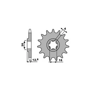 Sprocket PBR TM EN 125 2000-2009-13T