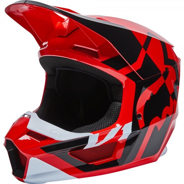 Helmet FOX V1 Youth LUX Fluo RED 2022 