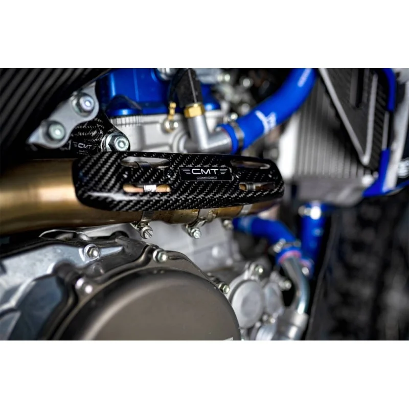 CMT Hitzeschild fur den auspuff aus carbon Yamaha YZF 250 2019- YZF 450 2023-
