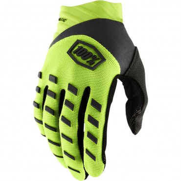 Gloves 100% Airmatic Fluo Yellow-Black 2022 3330715GF 100% Gloves