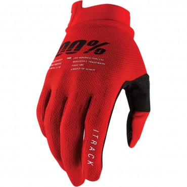 Gloves 100% Itrack Red 2022 3330659RD 100% Gloves