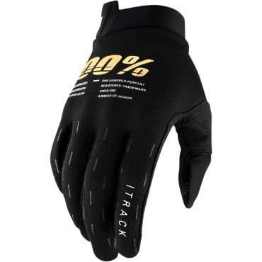 Gloves 100% Itrack Black 2022 463079 100% Gloves