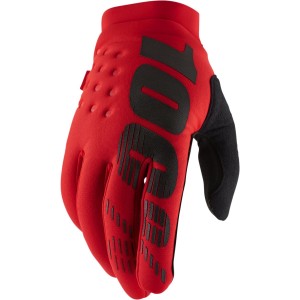 Guanti 100% Brisker Invernali Rossi