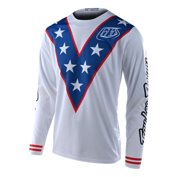 Jersey TLD Troy Lee Desing EVEL White 30799000 Troy lee Designs Combo Jersey & Pant Motocross/Enduro