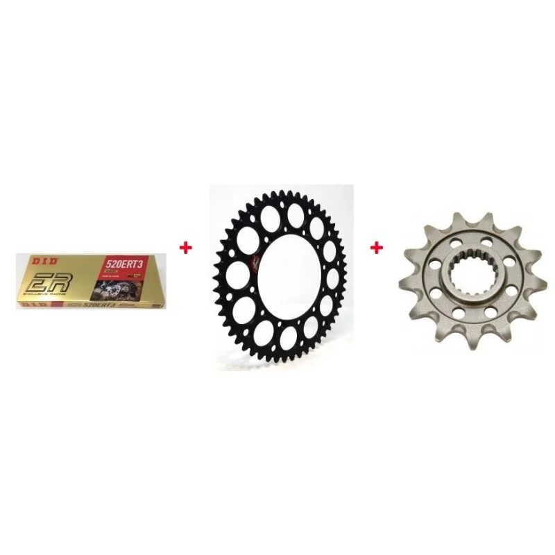 Kit catena-corona-pignone Renthal-DID | Honda CRF 450 02+ CRF 250 22+
