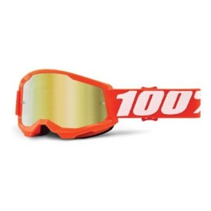 Crossbrille 100% Strata 2 Youth Orange with mirror lens