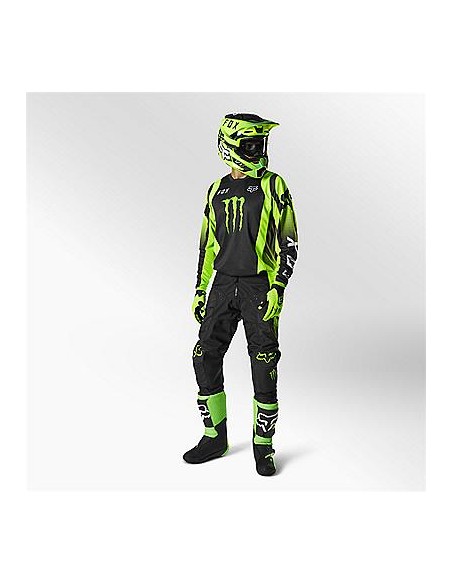 Gear Set FOX 180 Monster Black 2022 28142-001+28143-001 Fox Combo Jersey & Pant Motocross/Enduro
