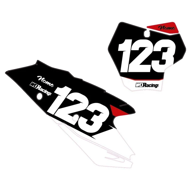 Dekor Startnummerntafel Race 2