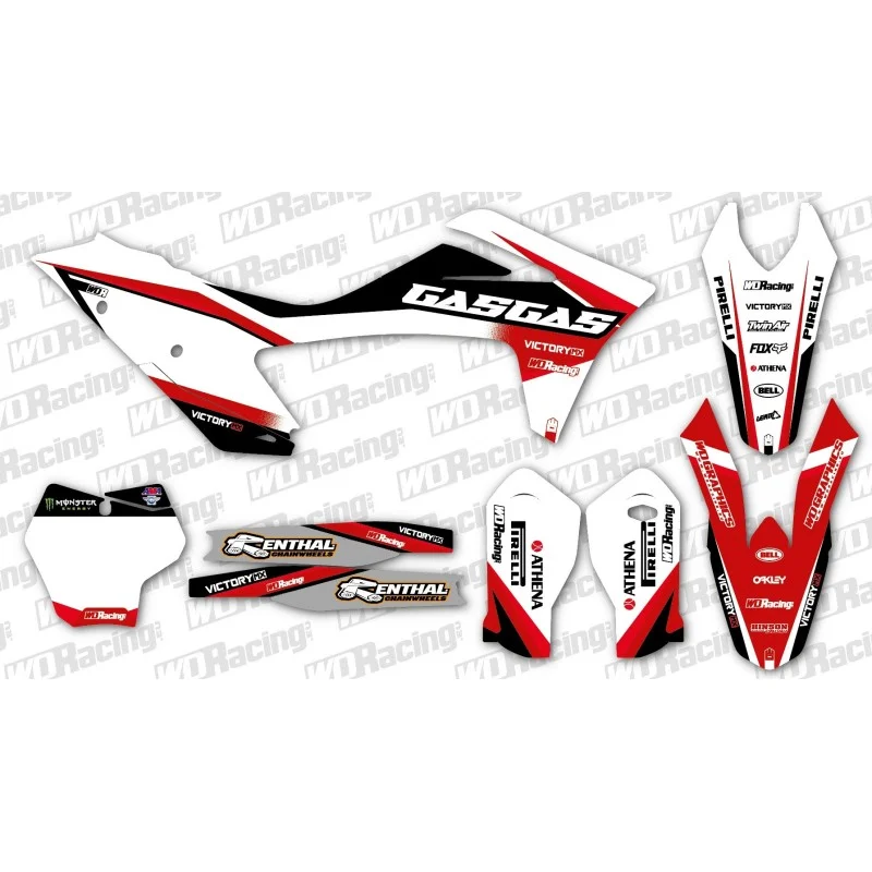 Grafiche GasGas Evolution - Bianche