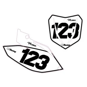 Dekor Startnummerntafel TM Base