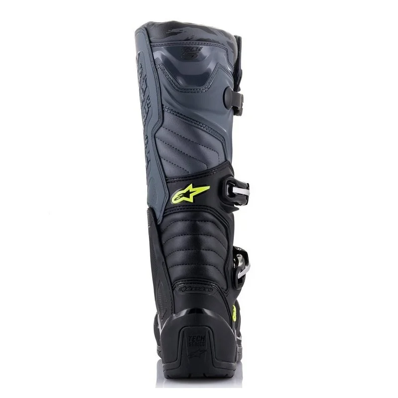 Stivali Alpinestars Tech 5 Nero/Grigio/Giallo Fluo