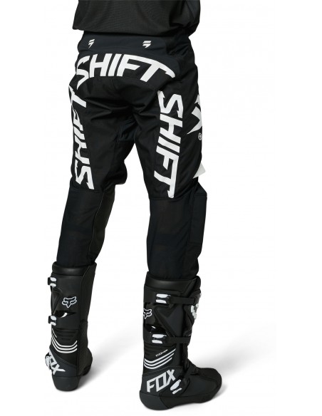 Gear Set Shift White Label Flare Black 2022 27566-001+26222-018 Shift Combo Jersey & Pant Motocross/Enduro