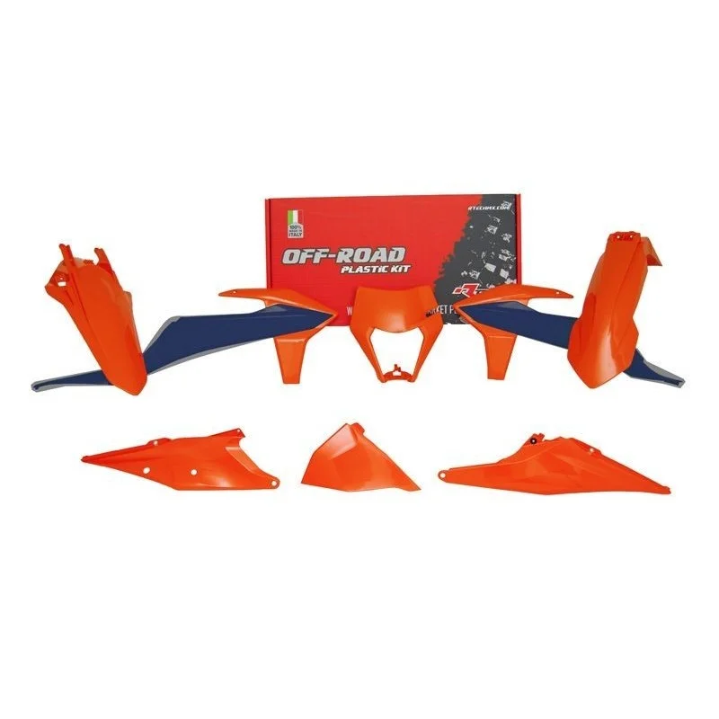 Kit Plastique Rtech Ktm EXC/XC 2020- orange-bleue