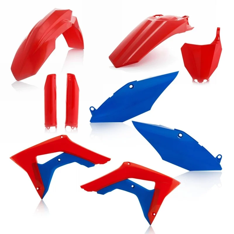 Kit Plastique Complet Acerbis Honda CRF 450 17-20 CRF 250 18-21 rouge/bleue