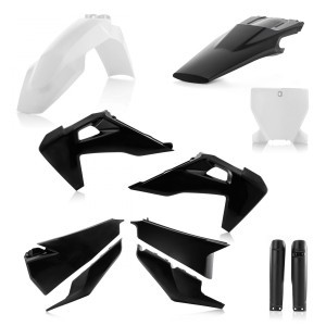 Kit plastiche Acerbis per Husqvarna TC-FC 2019-2022 nero/bianco