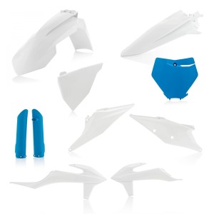 Kit plastiche Acerbis per KTM SX/SXF 2019-2022 bianco/blu