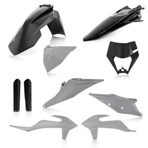 Plastikset Acerbis KTM EXC/EXCF 2020- schwarz/grau