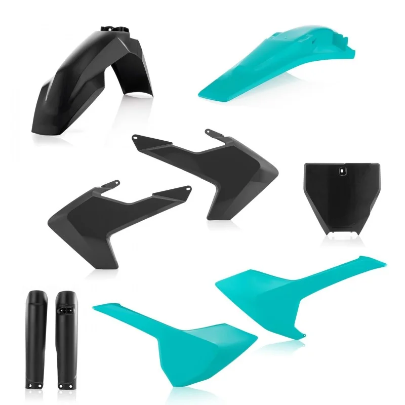 Kit Plastique Complet Acerbis Husqvarna TC-FC 2016-2018 noir/Teal