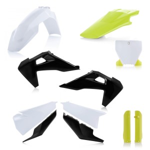 Kit plastiche Acerbis per Husqvarna TC-FC 2019-2022 bianco/nero