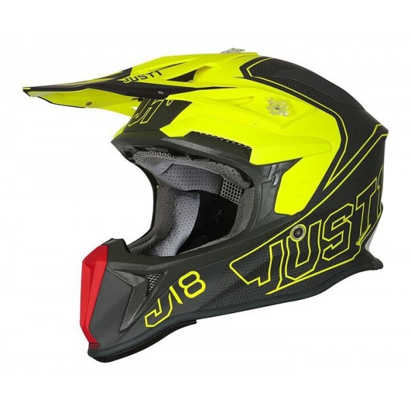 Helmet Just 1 J18 Red Grey Fluo Yellow 6060180294005 Just 1 Helmets
