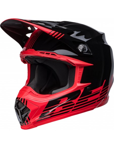 Helmet Bell MOTO9 louver Black/Red 2022 713618 Bell Helmets