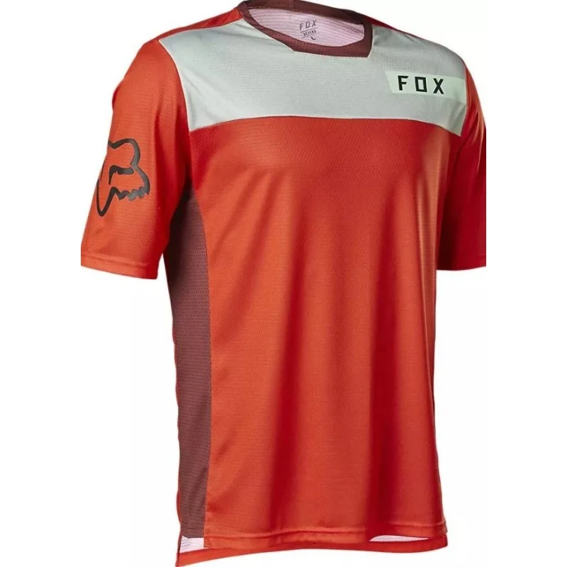 Maillot FOX Defend Moth Rouge Fluo