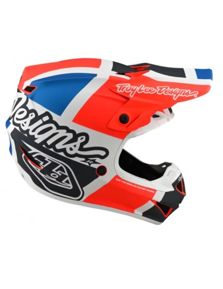 Helmet Troy Lee Desing SE5 COMPOSITE Quattro Orange/Blue Troy lee Designs