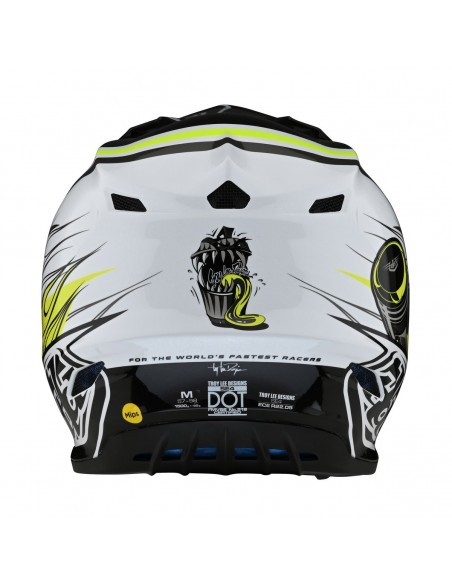 Helmet Youth Troy Lee Desing SE4 POLYACRYLITE Skooly Black/Yellow 11232800 Troy lee Designs Kids Motocross Helmets