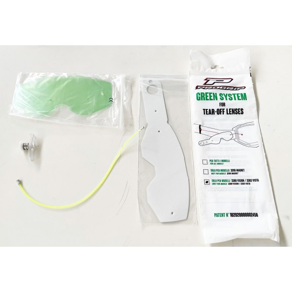 Green System for tear off ProGrip VISTA PG3390 ProGrip Goggle Accessories