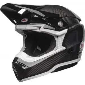 Casco Bell Moto 10 Spherical nero/bianco lucido ECE 06