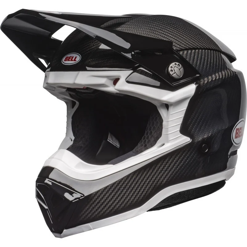 Casque Cross Bell Moto 10 Spherical noir/blanc gloss